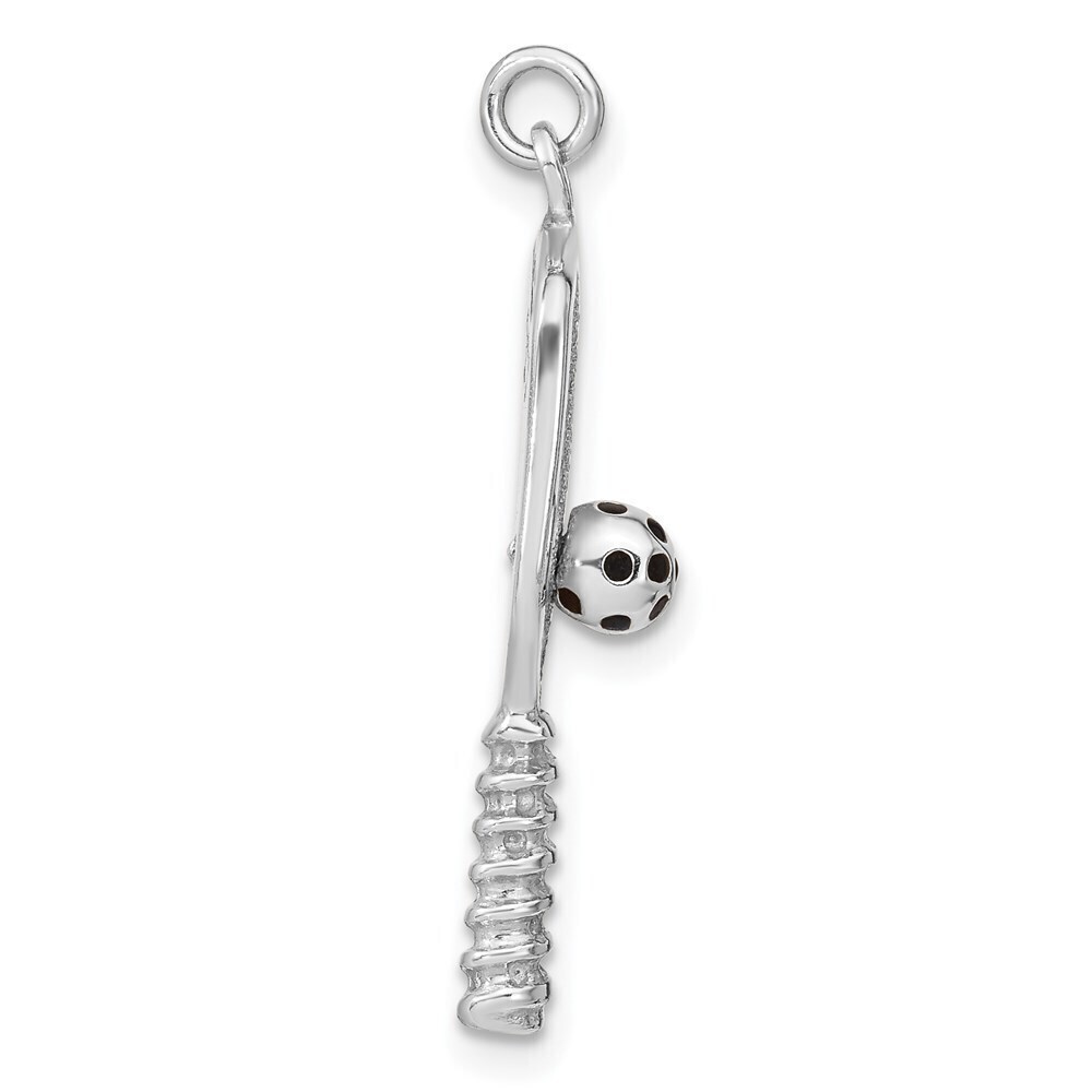 Kazi Luxury Sterling Silver Enamel Pickleball Charm - Picture 2 of 4